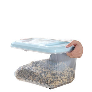 Réservoir de stockage étanche à l'humidité de grande capacité Boîte de nourriture pour chat et chien scellable pour le stockage des aliments pour animaux de compagnie Produits pour animaux de compagnie - Product Image 1