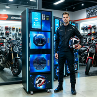 Machine de nettoyage de casques automatisée avec système de paiement en libre-service pour les stations – Machine à casques