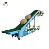 Système de convoyeur combiné hydraulique télescopique HEKON pour camion porte-conteneurs, convoyeur de chargement et de déchargement d'entrepôt