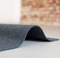 Tapis de bureau personnalisé en feutre 100% laine mérinos avec base en liège