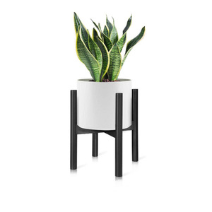 Soporte para Macetas de Madera Maciza, Diseño Minimalista de Hierro, Uso en Interiores del Hogar, Forma Circular, BH 5854 - Product Image 2