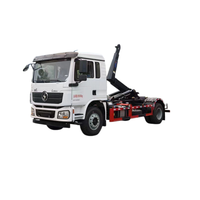 Camion benne basculante Shacman L3000 4x2 manuel avec bras de levage hydraulique pour la collecte des déchets