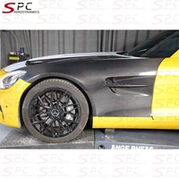 Garde-boue avant en fibre de carbone sèche SPC pour Benz AMG GT GTS Prepreg Garde-boue avant ventilé en fibre de carbone pour AMG GT GTS 2015-2023 Kit de carrosserie