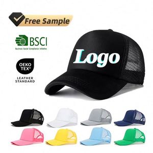Gorras Trucker de Espuma con Malla, Baratas, Promocionales del Fabricante, con Parche en Blanco para Logotipo Personalizado, Bajo MOQ - Product Image 1
