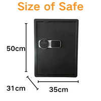 Stahl Home Security Biometrischer Finger abdruck Safe Groß für Geld Wohnheim mit programmier barem Tastatur schloss