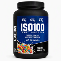 Isolat de protéines de lactosérum naturel en poudre - Complément sportif pour adultes 20-29g de protéines par portion Croissance musculaire et prise de poids 2lbs