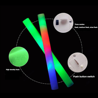 Bâtons en mousse EVA lumineux et colorés pour concerts, fêtes et événements, accessoires de fête lumineux, bâtons en mousse LED colorés