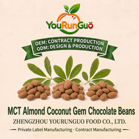 OEM Vente en gros Premium Fèves de chocolat solides MCT aux amandes et noix de coco, en vrac, collation chocolatée au cacao et aux noix, 10 kg, 12 mois, Direct usine