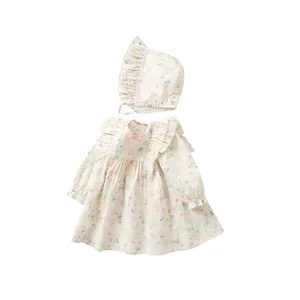 Baby Girls Corduroy Dresses Long Sleeve Infant Clothes Fashion Dress One-Piece Baby Girl Dress 6-12 Month Floral