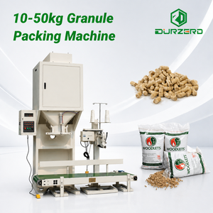 Machine d'emballage semi-automatique pour granulés de bois de 10 à 50 kg avec système de pesage et de couture - Product Image 1