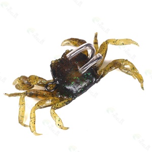 HENGJIA 10cm 30g LEURS DE PÊCHE SOFT CRAB ARTIFICIELS AVEC HOOKS LURE PESCA CARP SOFT FISHING LURE - Product Image 3