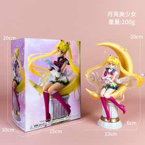 Figura Decorativa de <span class=keywords><strong>Chica</strong></span> Bonita de Dibujos Animados Kawaii, Figura de Acción de <span class=keywords><strong>Anime</strong></span> Sailor Moon, Tsukino Usagi - Product Image 5
