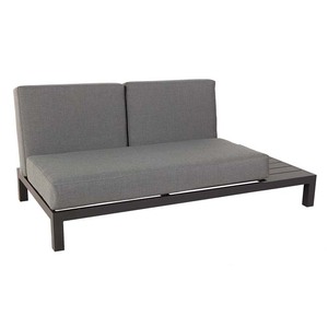 Leisure Courtyard Patio Furniture L Shape Garden Outdoor <b>Corner</b> Set With Plywood Slat Coffee Table - Product Image 3