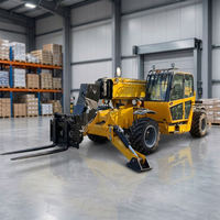 CHITU Chariot télescopique 4x4 de qualité supérieure, chargeur à bras télescopique, chariot élévateur de chantier 7m 10m 14m 3 tonnes 3,5 tonnes