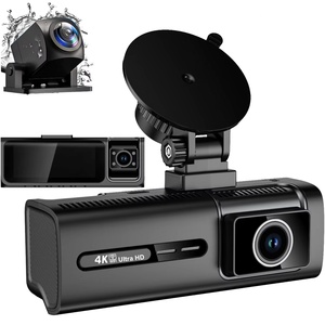 WOHEFU Caméra de bord avant et arrière 4K pour voiture DVR G-Sensor Loop Recording 170 ° Wide Angle 3 <span class=keywords><strong>Channel</strong></span> 5G WiFi Dash Cam - Product Image 1