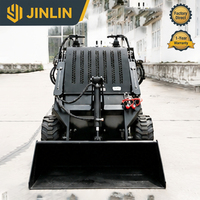Chargeuse compacte à direction par dérive à 4 roues avec transmission hydraulique |   Mini-chargeur directement de l'usine OEM avec une forte puissance de levage