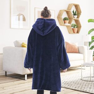 Women's Oversized Sherpa Lined Woven Eco-Friendly Anti-Pilling <strong>Cosy</strong> Sweatshirt <strong>Hoodie</strong> Adult Hooded <strong>Blanket</strong> - Product Image 6