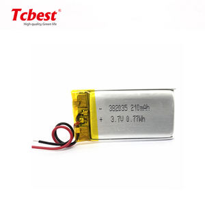 סוללה ליפיקו <span class=keywords><strong>382035</strong></span> 210mah 3.7 סוללה נטענת ליתיום פולימר נטענת עבור צעצועים - Product Image 3