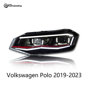 Farol LED Automático <span class=keywords><strong>AKD</strong></span> para VW Polo 2019-2024 com Sinal de Direção Sequencial, Novo, Lente Dupla Colorida, Animação de Inicialização - Product Image 2