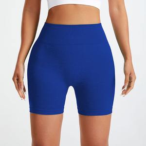 Pantalones cortos deportivos de nailon Spandex de cintura alta para mujer, venta al por mayor, cintura elástica, impermeables y transpirables - Product Image 3