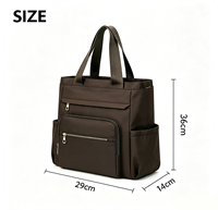 Sac à bandoulière imperméable en tissu Oxford pour femme, multi-poches, grande capacité, pour le travail quotidien, les voyages, l'école et les activités de plein air