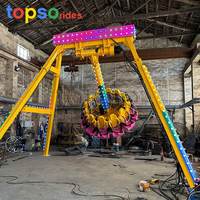 Manège à bascule rotatif à 360 degrés pour parc d'attractions, 12 places, mini-pendule, à vendre