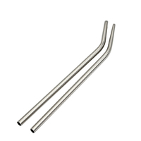 Tube d'aspiration pour implant dentaire en acier inoxydable, double calibre 1,5 mm 3,0 mm, ouverture latérale, embout d'aspirateur chirurgical anti-adhésion
