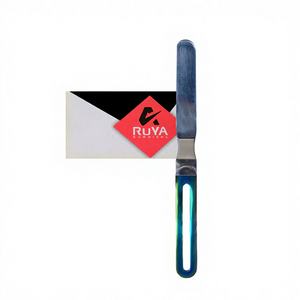 Couteau de cuisine en acier inoxydable, spatule mélangeuse, résistant à la chaleur, antiadhésif, stérilisable, arc-en-ciel, 23 cm, robuste et facile à utiliser - Product Image 1