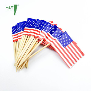 Nhà Máy Trực Tiếp Thân Thiện Với Môi Dùng Một Lần Tăm Ô Hình Dạng Tùy Chỉnh In Giấy Cờ Cho Thực Phẩm Cocktail Mini Tăm Cờ - Product Image 1