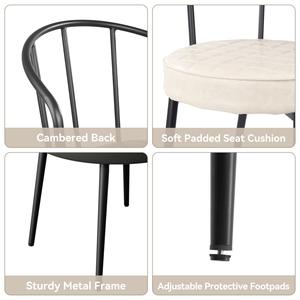 Chaise de salle à manger pratique et facile à entretenir Tabouret de bar visuellement léger avec distinction unique Aucun risque de duplication - Product Image 2