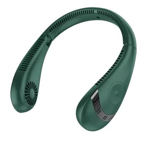 พัดลมคล้องคอไร้ใบพัดแบบพกพา ชาร์จผ่าน USB พับได้ พร้อมหน้าจอ LED แสดงผลแบบดิจิตอล เครื่องปรับอากาศขนาดเล็กแบบแขวน - Product Image 4