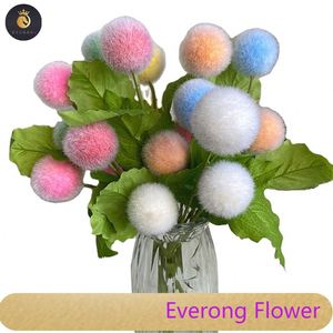 <span class=keywords><strong>Flores</strong></span> artificiales al por mayor baratas 3 tenedores bola de <span class=keywords><strong>lana</strong></span> <span class=keywords><strong>flores</strong></span> artificiales - Product Image 2