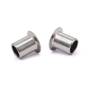 Rivet semi-tubulaire à tête fraisée en acier inoxydable, tête plate, norme ISO, finition brillante, personnalisable, plage de préhension Grade 200-300 - Product Image 2
