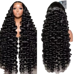 2025 <strong>New</strong> XZY Wholesale <strong>Brazilian</strong> 13x4 13x6 HD Lace Front Raw Human Hair Wigs Glueless Natural Virgin Cuticle Aligned Hair Wig - Product Image 1