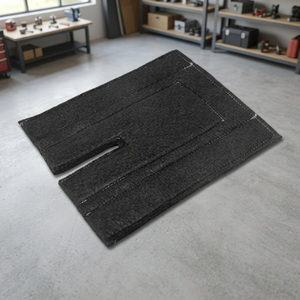 Tapis de soudage ignifuge Tesmo 1600C 30x45cm en fibre de verre/tissu de silice ignifuge, garantie 3 ans pour boîtier de chauffage AC encastré - Product Image 2