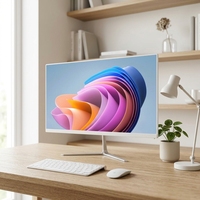 2025 New Design Hot Sale Factory Office Pc I9 I7 I5 1080 Desktop All in One Computer 24'' Monoblock Curved Led Ips Aio Pc