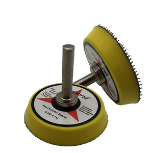 Dapat disesuaikan 1.2 .<span class=keywords><strong>3</strong></span> inci bahan PU pengamplasan tangan blok bulat tebal 10mm dengan kekerasan tinggi fleksibel amplas <span class=keywords><strong>Hook</strong></span> <span class=keywords><strong>Loop</strong></span> OEM - Product Image 2