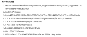 เมนบอร์ดเซิร์ฟเวอร์ X13SET-GC พร้อมซ็อกเก็ตเดี่ยว LGA-4677 (SocketE) Intel C741, รองรับ DDR5 จัดส่งรวดเร็ว ราคาดี X13SET-GC - Product Image 2