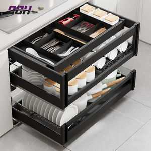 Organisateur De Tiroir à épices Extensible Pour Armoires De Cuisine De 23 Cm A 46 Cm Plateau A Epices Reglable A 3 Niveaux Rangement Des Pots A Epices Alimentaires 85841969
