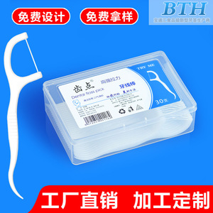 Fil dentaire en plastique, 30 pièces, manche en plastique avec fil haute résistance pour un nettoyage en profondeur des espaces interdentaires - Product Image 5