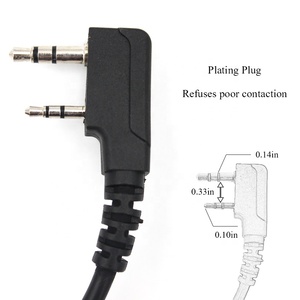 Cable reforzado compacto altavoz micrófono hombro para $TERM impacto Baofeng <span class=keywords><strong>Radio</strong></span> BF-F9 UV-82 UV-82C UV-5R UV-5R5 UV-5RA - Product Image 6