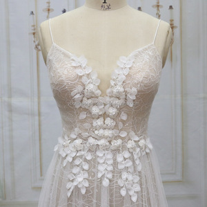 <span class=keywords><strong>Vestidos</strong></span> de Novia Modernos de Lujo <span class=keywords><strong>2022</strong></span>, Importados, de Tul con Cuentas, Flores, Encaje y Apliques, Exclusivos de Nuestro Proveedor - Product Image 6