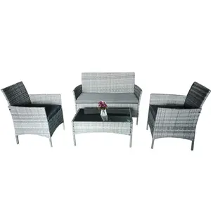 Contemporary luxury good price garden rattan chair garden table set outdoor chair and table rattan wicker furniture sets