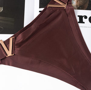 Ropa Interior de Tigre Estilo <span class=keywords><strong>Victoria</strong></span>'s <span class=keywords><strong>Secret</strong></span> Pantis Cómodos de Seda de Hielo Tanga Bragas Sexy Ropa Interior para Mujer y Dama Pantis de Satén - Product Image 5