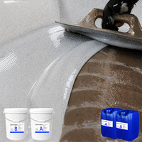 Peinture époxy auto-nivelante à effet marbre résistant à l'usure, sable coloré, revêtement de sol époxy pour sols intérieurs et extérieurs