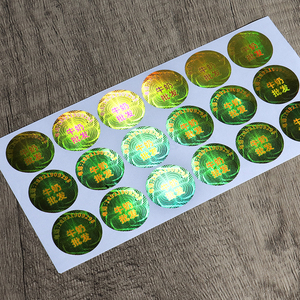 Feuille d'autocollant déco impression numérique pour boîte de <span class=keywords><strong>parfum</strong></span> inviolable adhésif sécurité void autocollants holographiques - Product Image 6