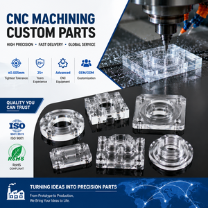 Custom High Quality CNC Machining Polishing High Transparent <b>Mirror</b> Clear PMMA PC <b>Acrylic</b> Polycarbonate Nylon Shaped Parts - Product Image 1