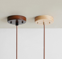Usine orientale Design moderne bois verre suspension lampe maison hôtel intérieur éclairage décoratif lustres lampes suspendues