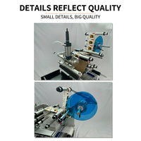 Machine d'étiquetage semi-automatique à table coulissante 110V 60Hz avec rouleau à friction et écran tactile