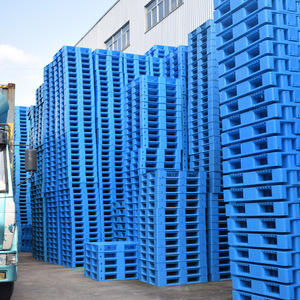 พาเลทพลาสติก HDPE แผ่นเรียบ ความสูง 100 มม. รับน้ำหนักได้ 2.0 ตัน สำหรับงานโลจิสติกส์และคลังสินค้า - Product Image 2